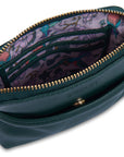 SADDLER "Louisa" RFID Real Leather Zipped Organiser and Cosmetic Pouch (Gift Boxed)