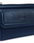 SADDLER "Marion" Bifold Real Leather Card Wallet with Zip Top Coin Purse (Gift Boxed)
