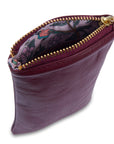 SADDLER "Mabel" Zip Top Real Leather Glasses Case with Card Holder (Gift Boxed)