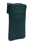 SADDLER "Mabel" Zip Top Real Leather Glasses Case with Card Holder (Gift Boxed)