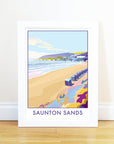 Vintage Saunton Sands Seaside Print