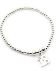 Sterling Silver Stacking Bracelet with 18th Birthday Charm