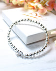 Sterling Silver Personalised Loves Stacking Bracelet