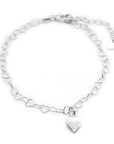 Sterling Silver Love Heart Bracelet