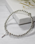 Sterling Silver Key Charm Stacking Bracelet