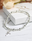 Sterling Silver Lizard/Gecko Charm stacking Bracelet
