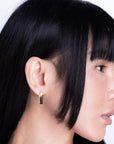 Minimal Rectangle Link Studs Gold