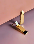 Minimal Rectangle Link Studs Gold
