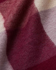 Natural Baby Alpaca Wool Midi Exclusive Check Scarf for Women