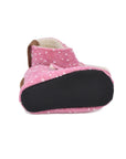 Children's Felt Slippers with Wool Lining & Velcro Strap