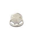 Sekhmet Fire Necklace Ring - Silver