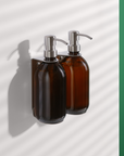 Nickel Double Wall Mounted Soap Dispenser