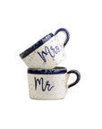 Mr & Mrs 2 Ceramic Espresso Cups