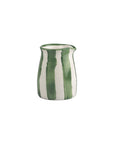 Green Stripe Small Ceramic Jug