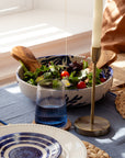 Coral Large Ceramic Salad Bowl