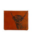 Highland Cow Leather Card Wallet