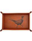 Pheasant Leather Trinket Tray