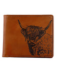 Highland Cow Leather Wallet