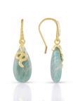 Medusa Gemstone Drop Earrings Amazonite