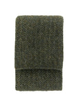 Luxury heavyweight melange wool knit throw, autumnal khaki, stylish textured home decor by Ella James at brixbailey.com