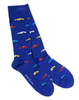 Blue Classic Car Bamboo Socks