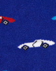 Blue Classic Car Bamboo Socks