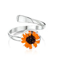 Sunflower Round Ring - Adjustable