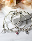 Trio of Hearts Bracelet Stack