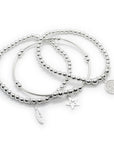 Sterling Silver Life Bracelet Stack