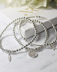 Sterling Silver Life Bracelet Stack