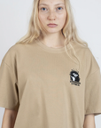 Stinky Plotting Cotton T Shirt in Beige