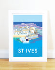 St Ives Vintage Travel Poster Print