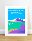St Michaels Mount Vintage Seaside Print
