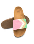 Premium vegan sandals in strawberry pink, white, nude, mint - stylish, comfortable, eco-friendly, PETA certified, fair fashion by Fünve at brixbailey.com