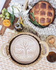 Bread Warmer & Basket - Tree of Life Round-1