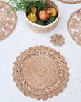 Jute Flower Placemat (Set of 2)