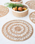 Roda Woven Palm Fiber Placemat - Natural (Set of 2)-2