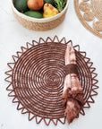 Surya Woven Palm Fiber Placemat - Brown (Set of 2)-1