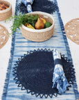 Tie Dye Cotton Napkin - Indigo Blue (Set of 4)-3