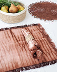 Tie Dye Cotton Placemat - Brown (Set of 4)-2