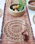 Roda Woven Palm Fiber Placemat - Natural (Set of 2)-1