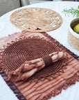 Surya Woven Palm Fiber Placemat - Brown (Set of 2)-2
