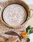 Bread Warmer & Basket Gift Set with Tea Towel - Lovebird Round-4