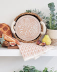 Bread Warmer & Basket Gift Set with Tea Towel - Plant Round-3
