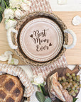 Bread Warmer & Basket Gift Set with Tea Towel - Mom Round-4