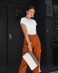 Block A Clutch - Brown