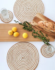 Kata Spiral Coaster Trivet - Natural (Set of 4)-1