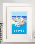 St Ives Vintage Travel Poster Print
