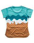 Aixo Sundae Womens Top Teal