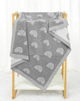 Cute Multi-use Knitted Swaddle Blanket - Soft Polyester, 90x70cm (35.5x27.5 Inches) - Perfect Receiving Blanket for Babies by Baby Lamby at brixbailey.com